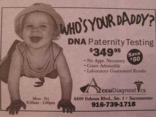 DNA testing is a laughing matter