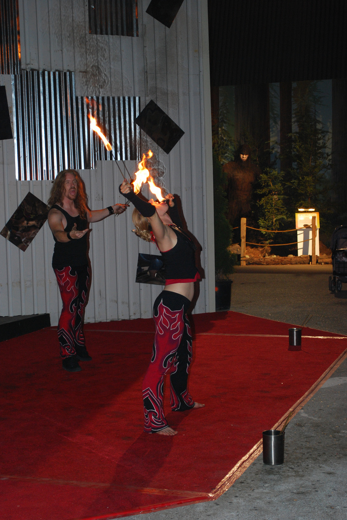 Even Bigfoot can't keep his eyes off of her