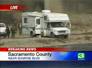 RV-on-Riverbank action